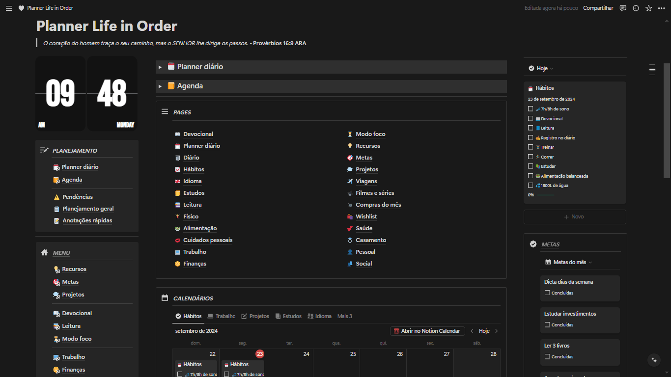 Coloque no modo escuro se preferir...